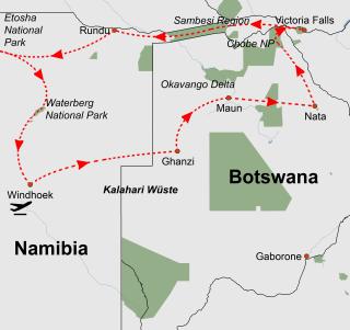 Reisekarte: Botswana_Namibia_Zimbabwe_Die_Maechtigen_Fluesse_Des_Suedlichen_Afrikas