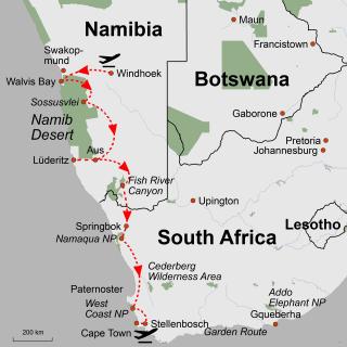 Reisekarte: Namibia_Und_Suedafrika_Grenzenlose_Freiheiten
