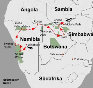 Reisekarte: Namibia_Botswana_Zimbabwe_Naturschauspiele_Im_Suedlichen_Afrika