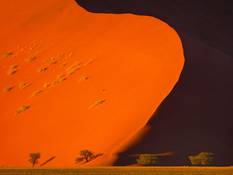 Dune landscapes in the Namib Desert.