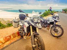 Motorcycles on tour in South Africa